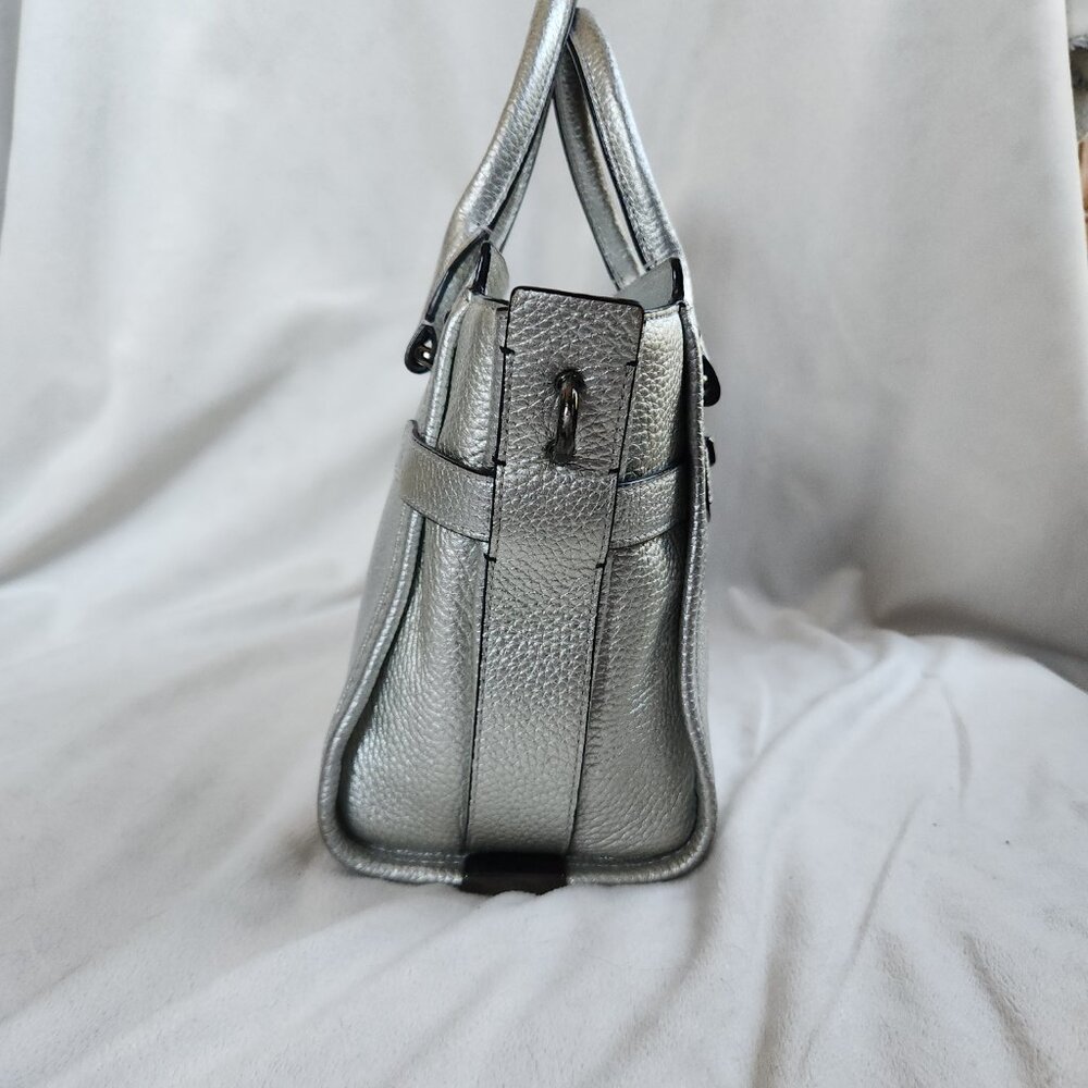 Coach Swagger 27 Pebble Leather Style w/o Strap in Silver - Style 34816 - Picture 3 of 16